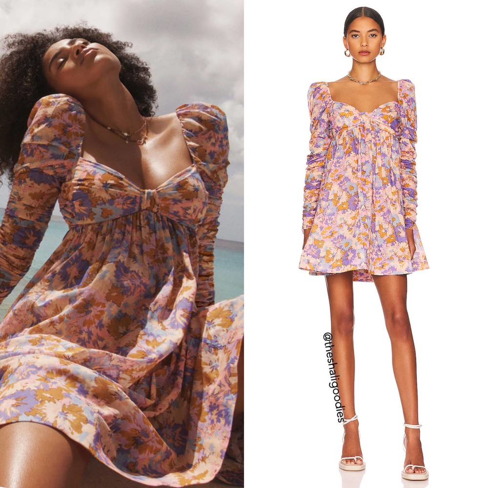 ZIMMERMANN Violet Twist Front Mini Dress Floral